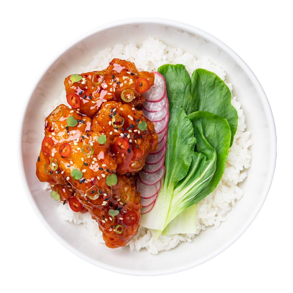 korean fried chicken bowl