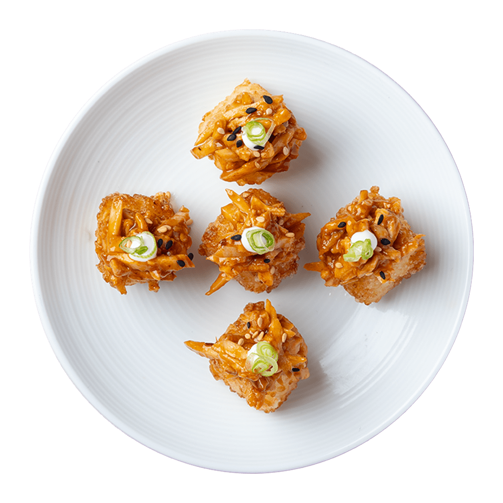 korean bbq chicken cripsy nigiri