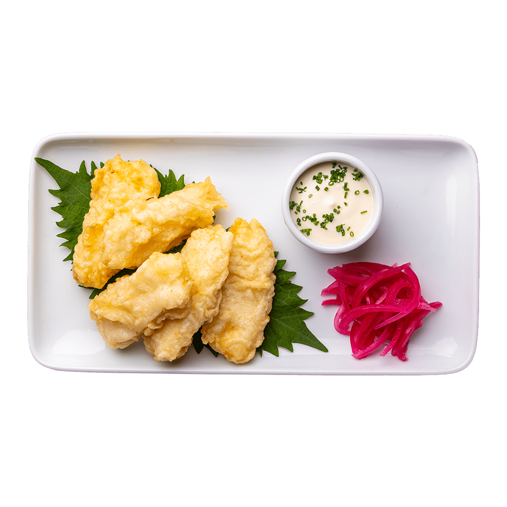 cod + shiso tempura