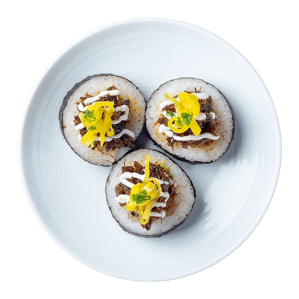 vegetable kimbap volcano roll