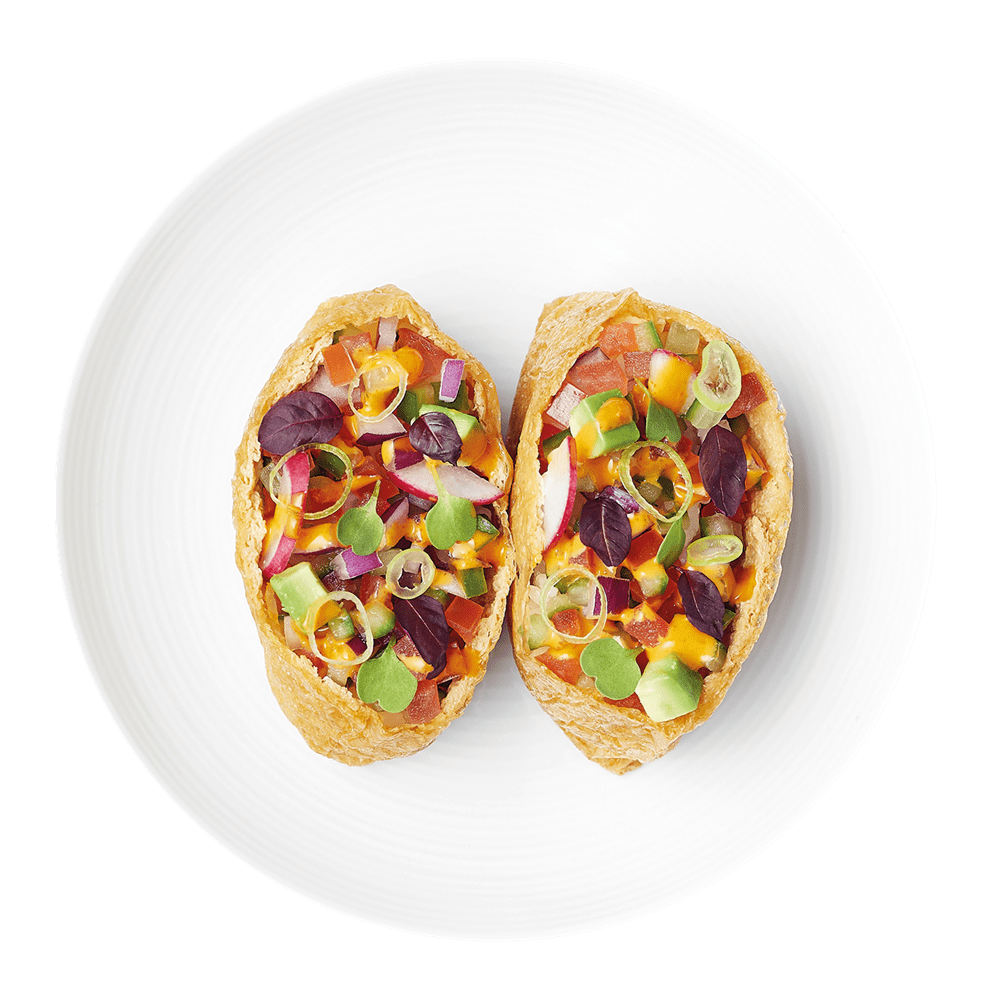veggie inari taco