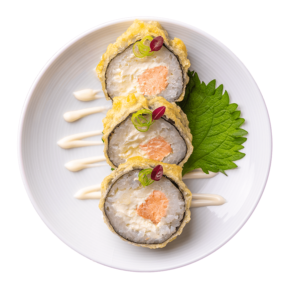 salmon ponzu tempura roll