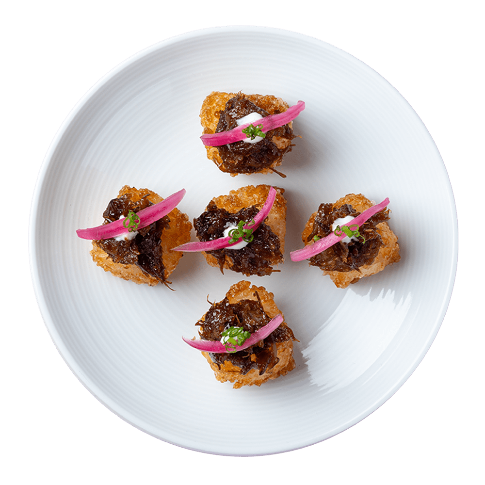 shiitake teriyaki cripsy nigiri