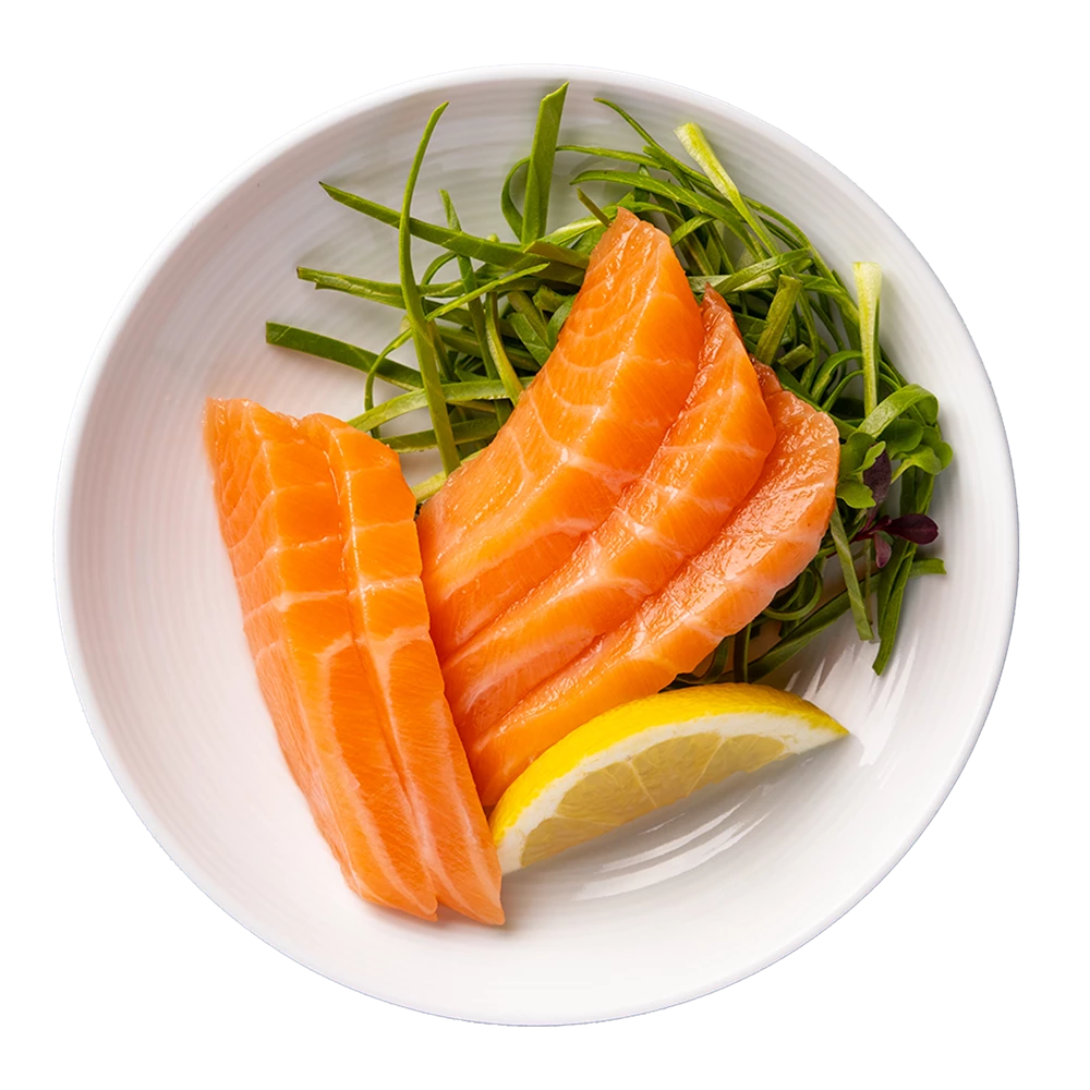 salmon sashimi