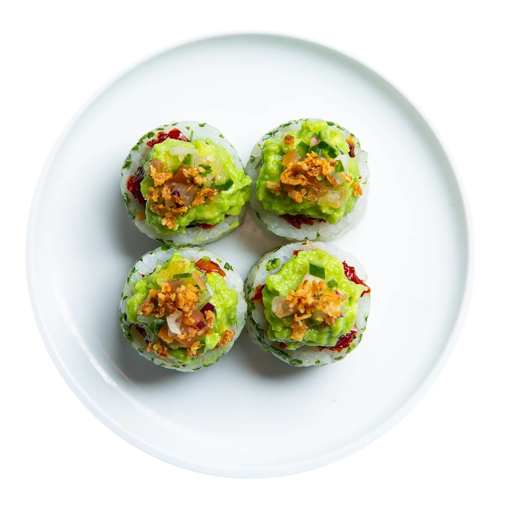 veggie volcano roll