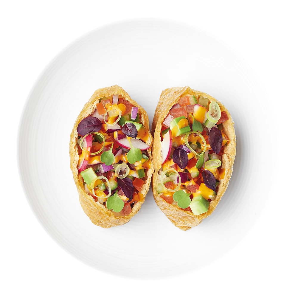 veggie inari taco