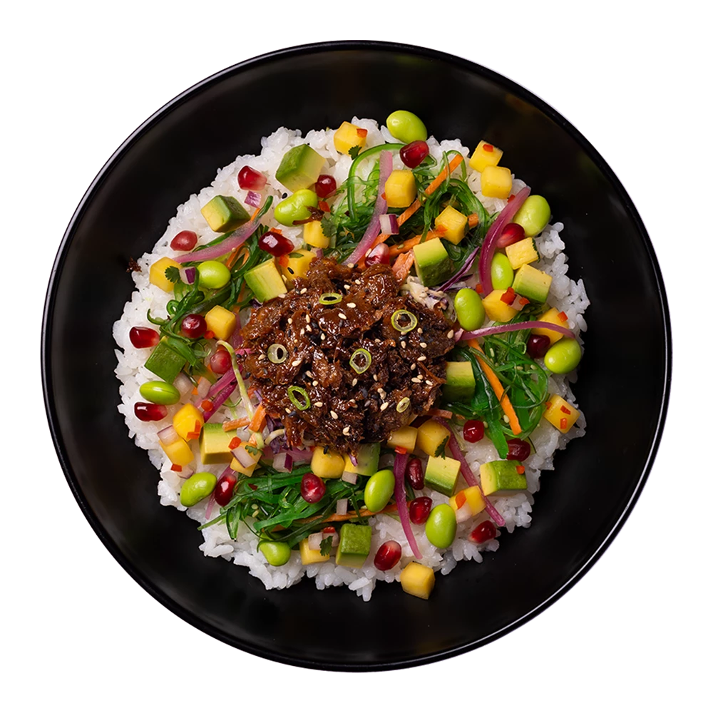 shiitake teriyaki poke
