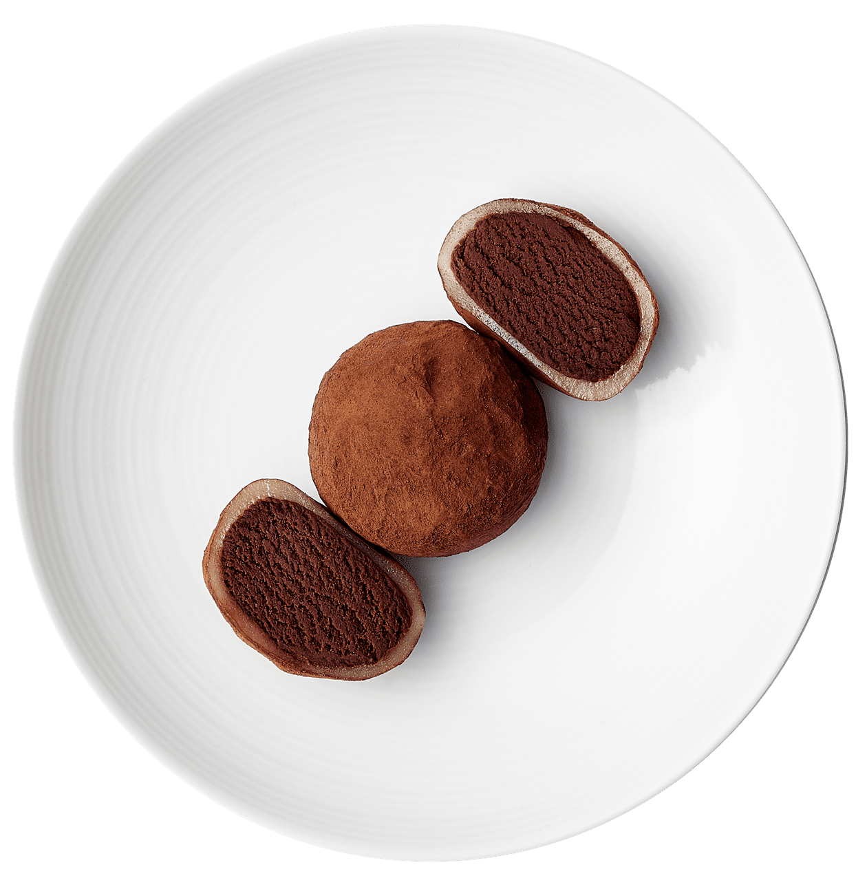 chocolate little moons mochi