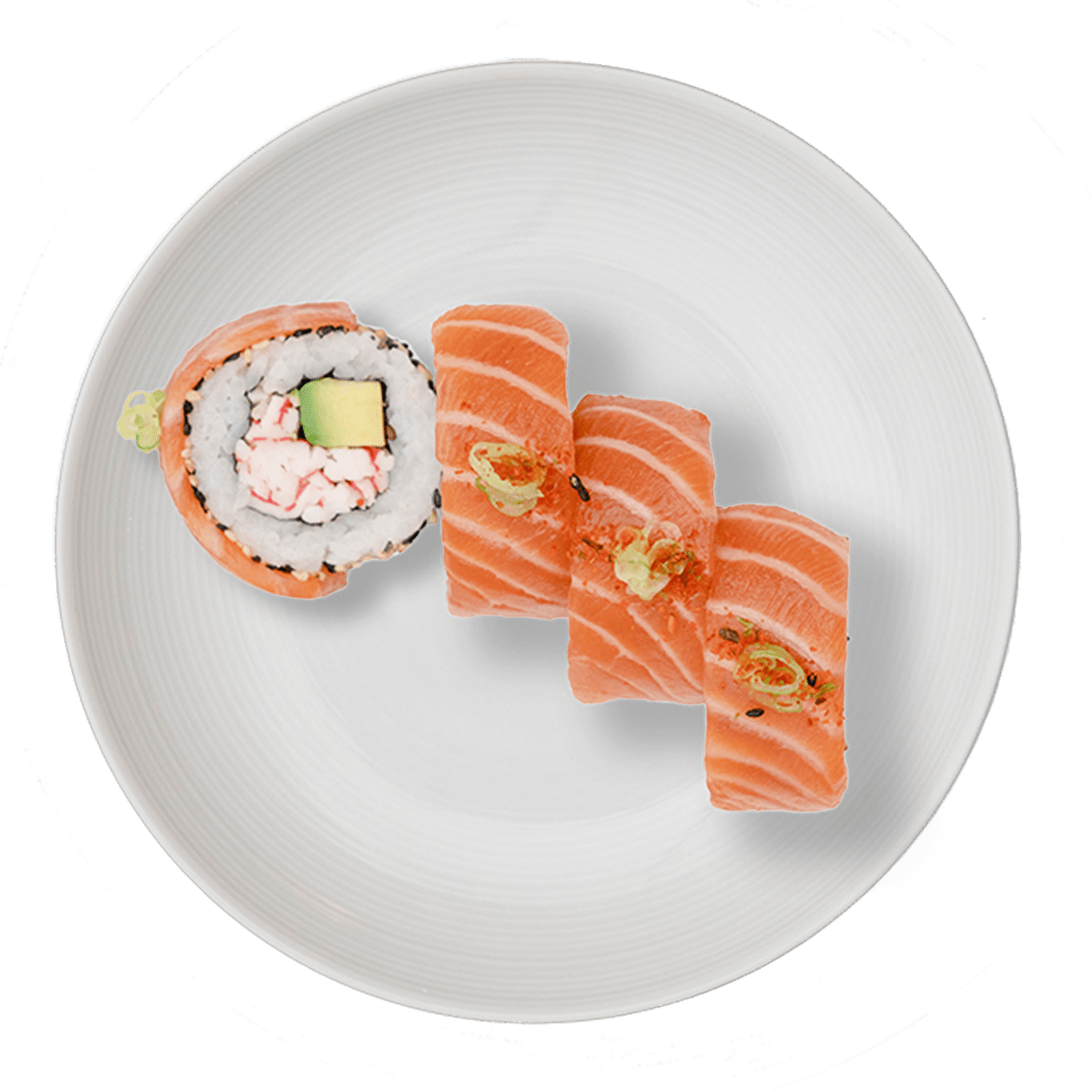 232 Kcal salmon dragon roll
