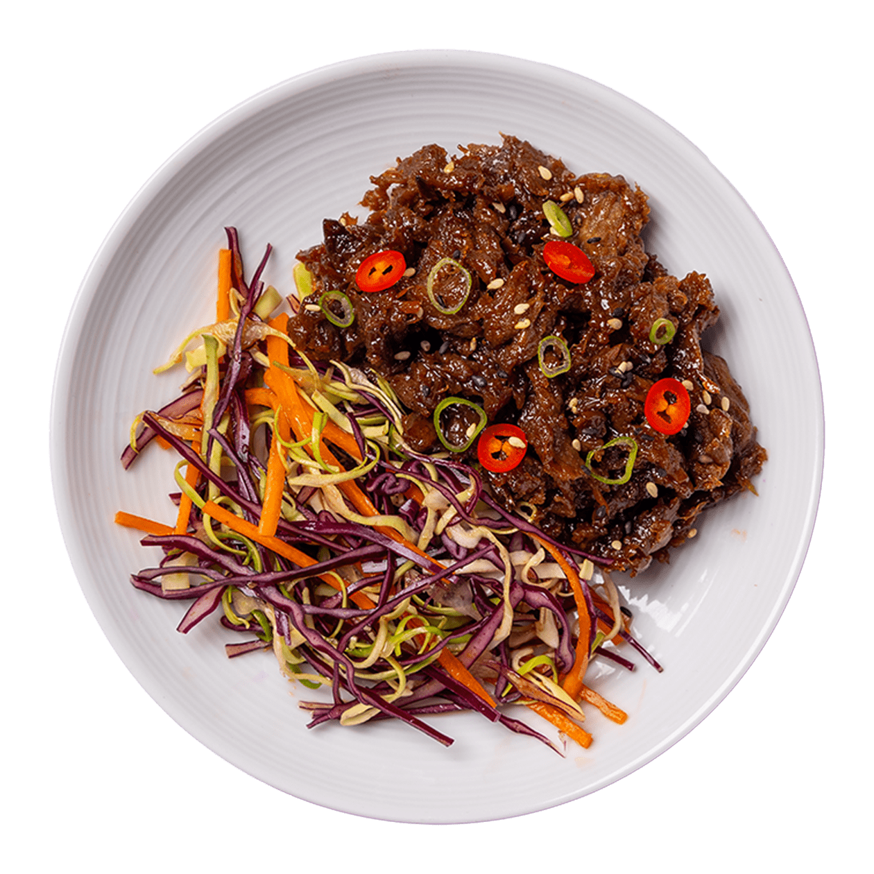 pulled shiitake teriyaki