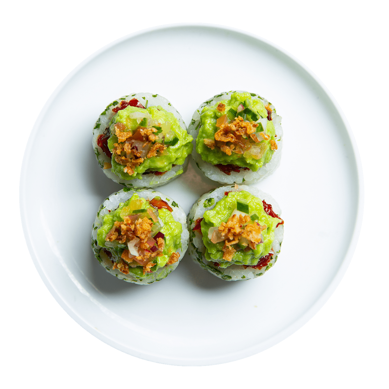 veggie volcano roll