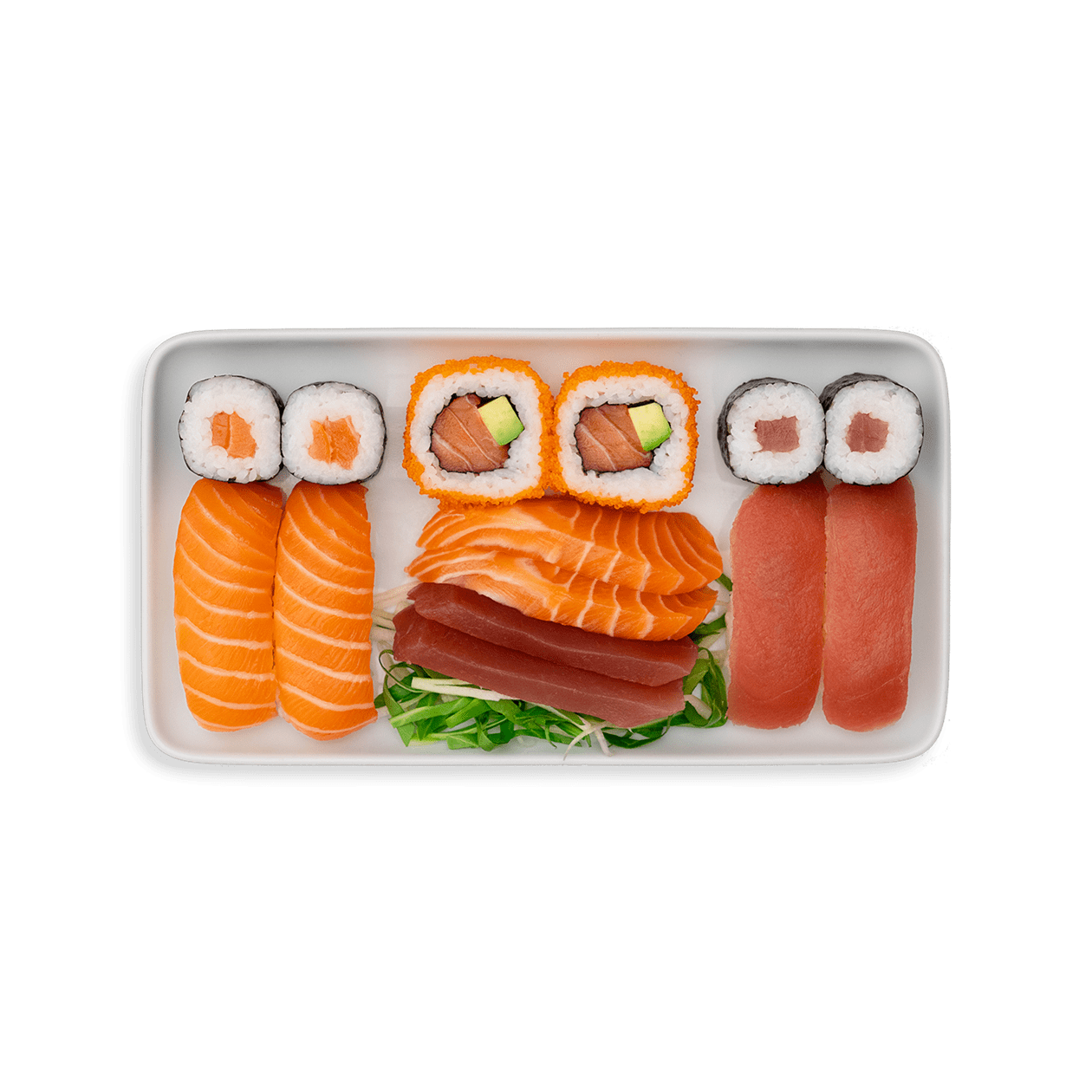 salmon & tuna selection platter
