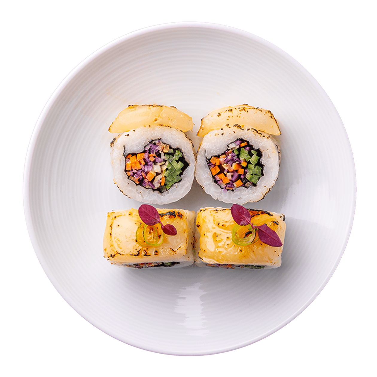 aburi scallop roll