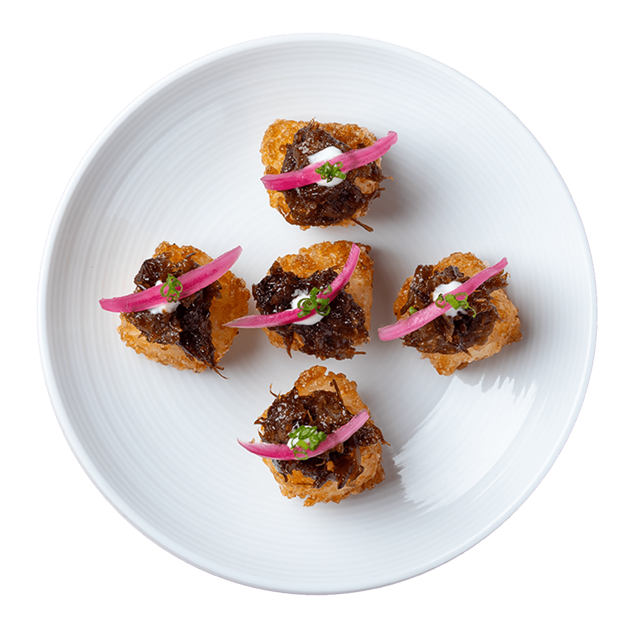 shiitake teriyaki cripsy nigiri