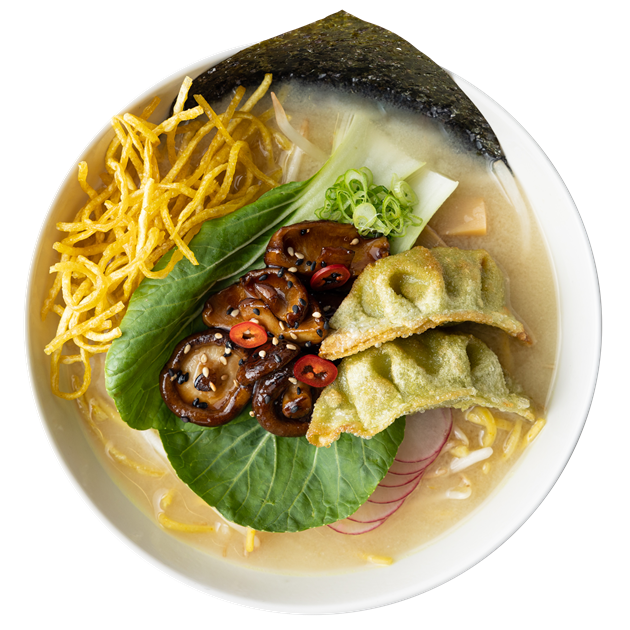 veggie dumpling ramen