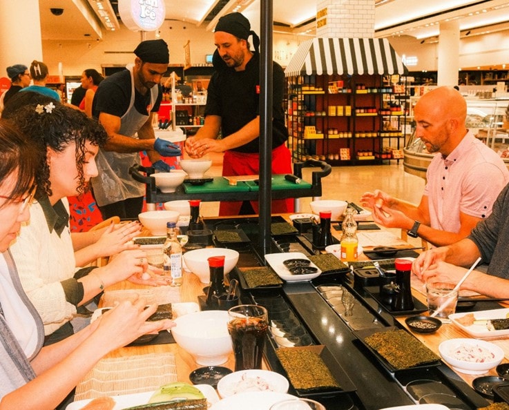 corporate and private sushi school