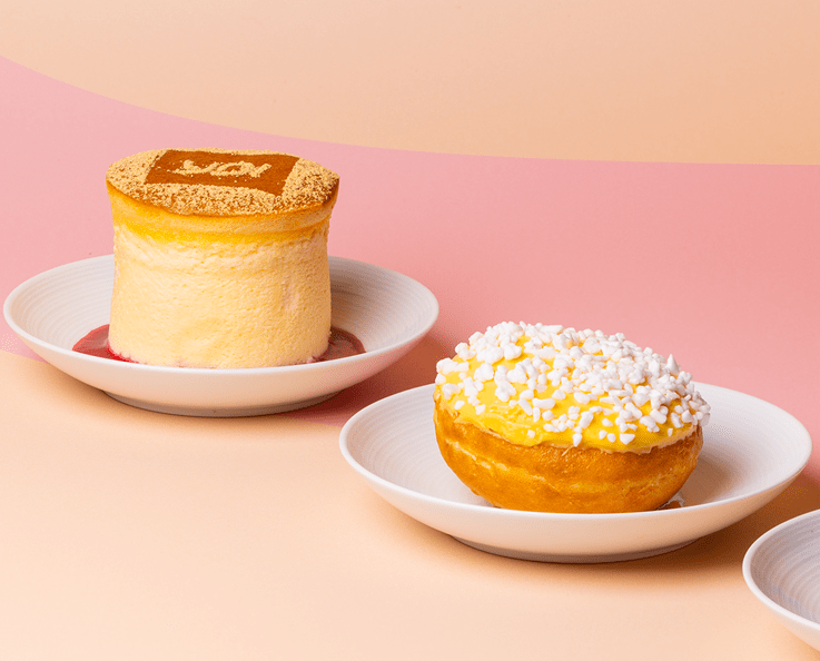 cheesecake & doughnut