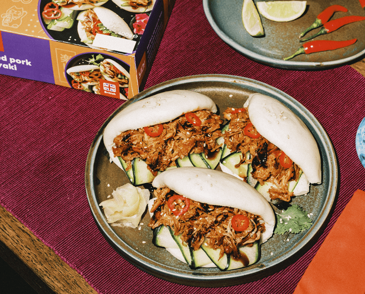 pulled pork teriyaki bao buns